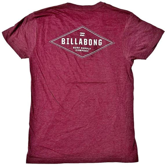 NWOT Billabong Vista Short Sleeve T-Shirt Burgundy Men’s M - Picture 2 of 8